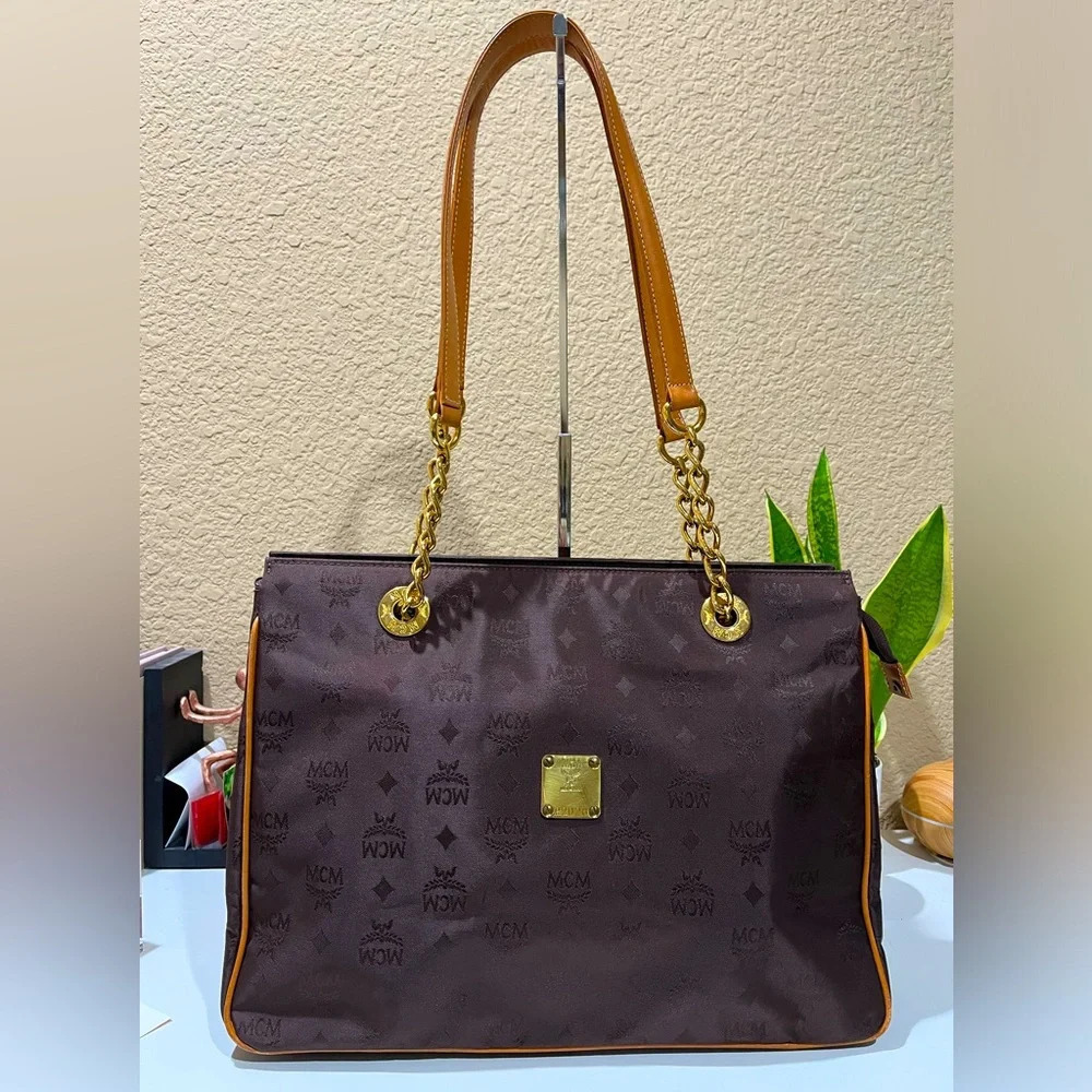 MCM Vintage Zippered Tote